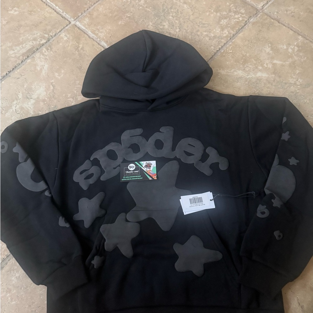 Black/Grey Beluga Spider Worldwide Hoodie